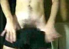 Uncontrollable cumming on the table