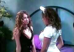 Sexy blond teens with giant melons get drilled by man and a facial.