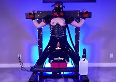 A Latex Breathplay & Bondage Slut Gets Locked On A Motorbunny & Is Made To Cum Repeatedly - Teaser Video