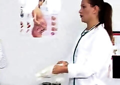 Brunette Nurse Toying Blonde
