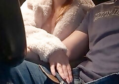 Redhead Babe Sucks Off Driver to Pay for Taxi Ride