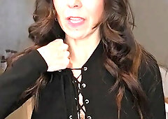 Amateur striptease and Solo masturbation