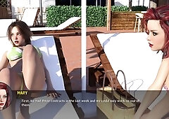 Steamy adult visual novel featuring a redhead with big tits and lots of ecchi moments