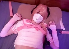 Gay cosplay, astolfo cosplay, femboy cum