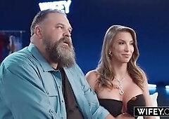 WIFEY Insatiable Hotwife LorReign Can't Stop Squirting In 6 BBC Gangbang While Hubby Films