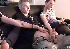 Steamy boys go all out with each other in a hot mix