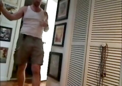 Gay coach hairyartist gets his hefty schlong in your face