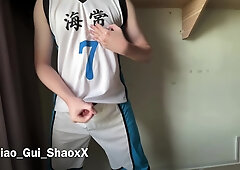 Kise Ryouta (kuroko No Basuke) Cosplay Masturbation Loud Moaning+nipple Play