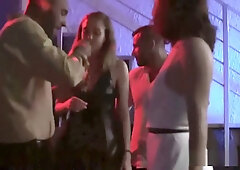 Anny Aurora the redhead joins a passionate threesome at a late-night party