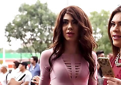 Sexy T-girls on the Street