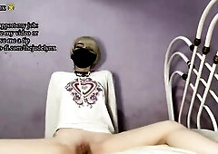 CLIMAX DENIAL GAME: DENIAL BANG TOY IN HEAT LOOKS FOR FRICTION RUBBING HIS HOLES IN COUCH