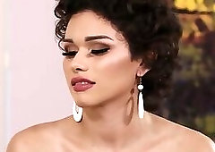 Latina shemale Anaya Nae gets anal fucked by her bfs friend