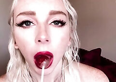 Face Fetish JOI Student Seduces Professor With Red Lipstick And Sugar-plum On FaceTime - Remi Reagan