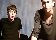 Bareback cowboy riding with young men having some hot fun