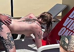 Emma Wolf is a horny cutie who fucks in the swimming pool - MyDirtyHobby