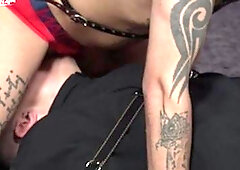 Flogger Whipping Reddens and Sorens Young Sub's Ass