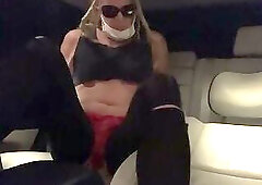 Cumshot in car after getting kicked out of club for being too horny/slutty