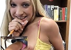 Cute Blonde Teen Solo Orgasm