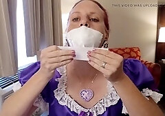 Where to catch me in my uniform, taped and ready for fun, featuring trans woman Marcy Bathory