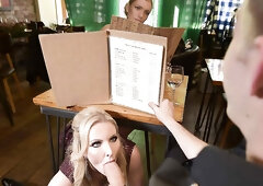 Desperate Guy Gets Lucky on Date, Sizzling Doll Georgie Lyall Steals Him From Other Chick