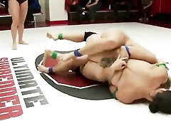 Erotic Lesbo Wrestling Group-sex