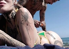 Meet a angel on the beach & took her home to ride my schlong