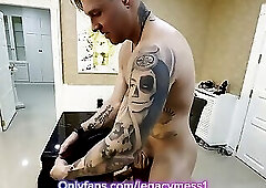 Young Sexy Beautiful Big Tits Asian Shemale get dominated and her ass stretched fucks him af