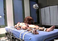 Mature tranny fucks strapped man