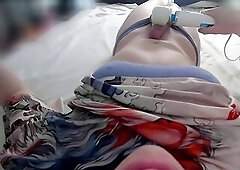 [FPOV] eighteen-Year-Old Trans Woman Reaches Orgasm with Her Magic Wand