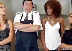 Airline Fuck With Horny Flight Attendants In Flight Fuck