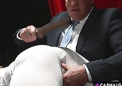 Apprentice Dylan Tides moans with the dildo Dylan Tyler