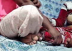 Indian couple enjoys lovemaking in the apartment