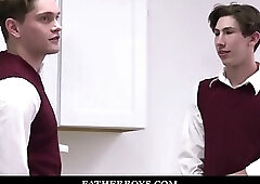 Two Catholic Altar Boys Fuck In Sacred Room