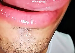 In my mouth, tongue, saliva, tongue, whore, sucking, saliva fetish, long tongue and drool close-up