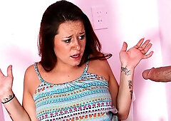 Awesome gloryhole oral sex session with a big-boobed Tahlia Palmer