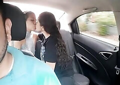 I kiss and touch my most good ally in the car on the way home