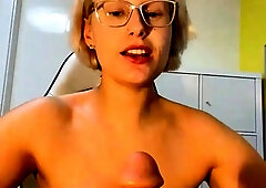 Big boobs russian milf toys her ass on webcam