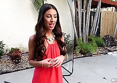 Cameron Canela knows the best way to amuse her boyfriend's best friend, with her lips and pussy