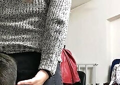 Girl Face Farting after dinner