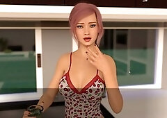 Hot animated blonde Porngamehunter takes a deep throat and swallows the load