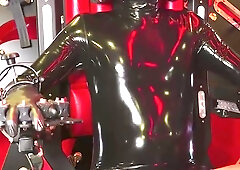 Love Glove victim, rope to restrict tabouret and brim