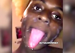 two Str8 Gang Members Nut On Hawt Ts Face