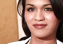 Japan shemale hardcore anal with creampie