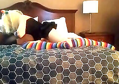 Black bull creampies a horny crossdresser