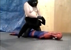 Oneill Frogman Humps And Shoots Over Dummy Spiderman