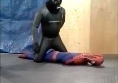 Oneill Frogman Humps And Shoots Over Dummy Spiderman