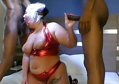 Frances best amateur interracial threesome action