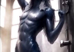 AI Furry - Showering