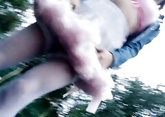 Sissy Ponyboy in Hawt Pink Costume Walking in Public and Training to be Act like a Cutie