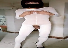 Lingerie clad anal invasion with some solo fun